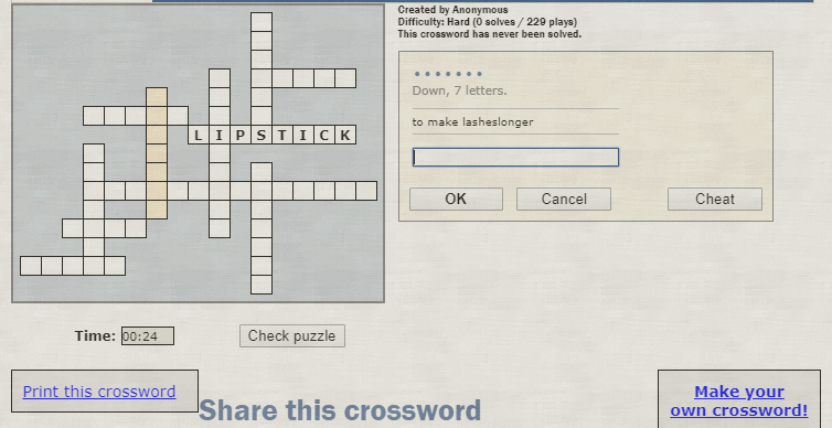 Agile Crosswords at Top Web Games