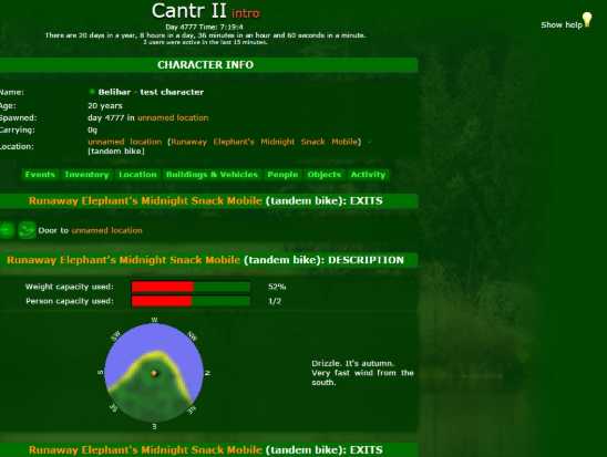 Cantr II at Top Web Games