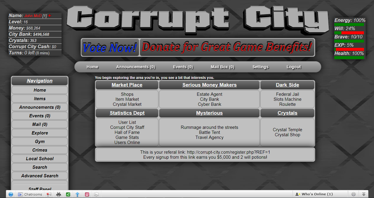 Corrupt City at Top Web Games