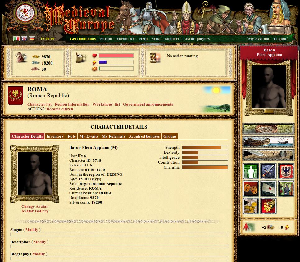 Medieval Europe at Top Web Games