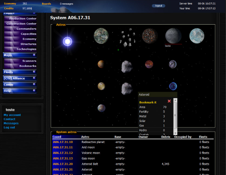 OuterCore at Top Web Games