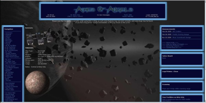 Ashes of Angels at Top Web Games
