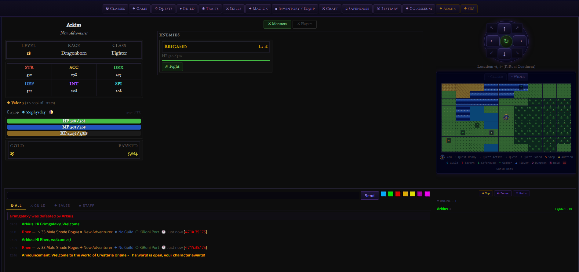 Crystaria Online at Top Web Games