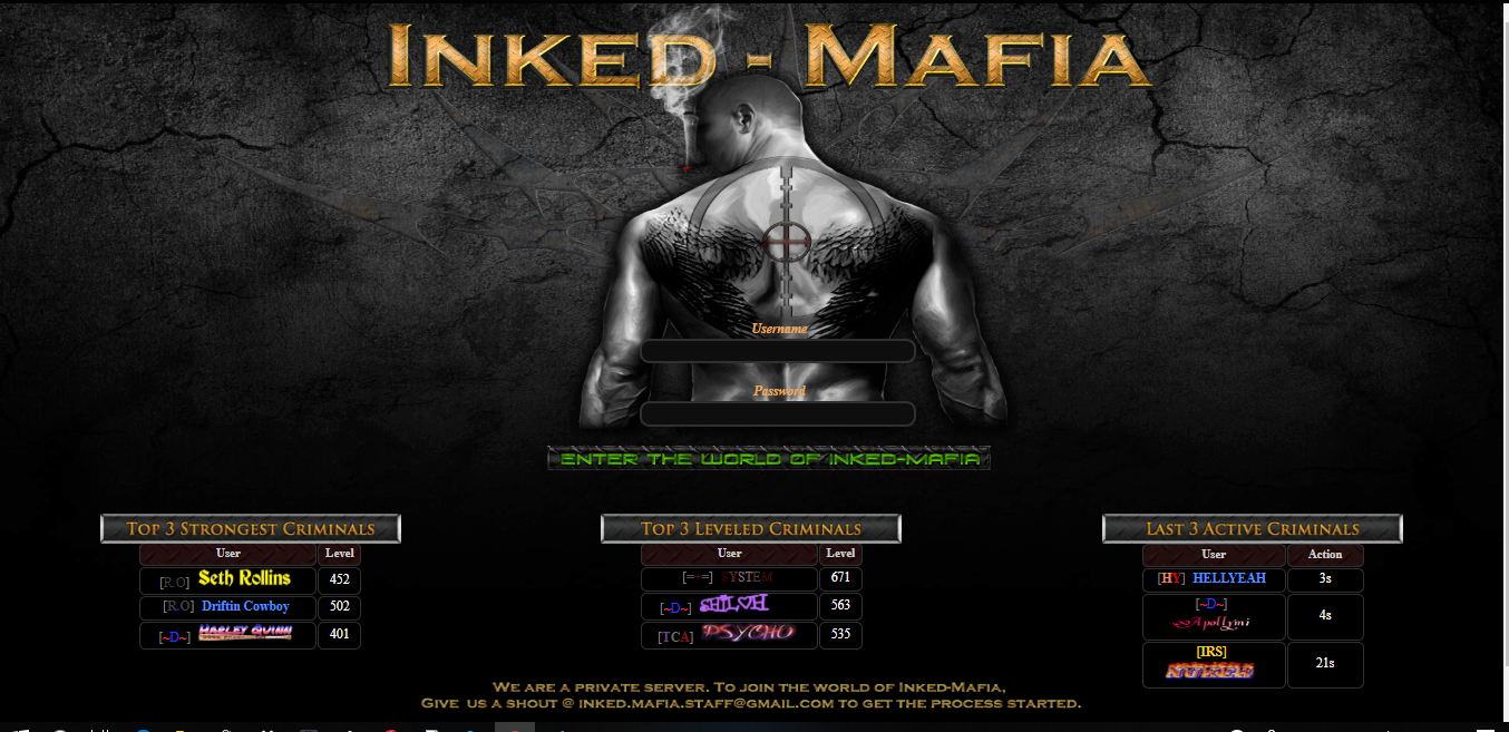 Inked-Mafia at Top Web Games