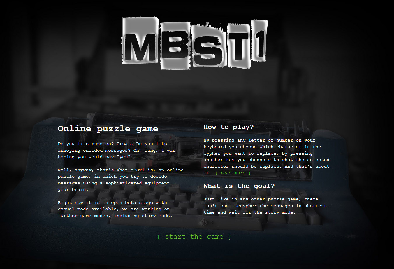 MBST1 at Top Web Games