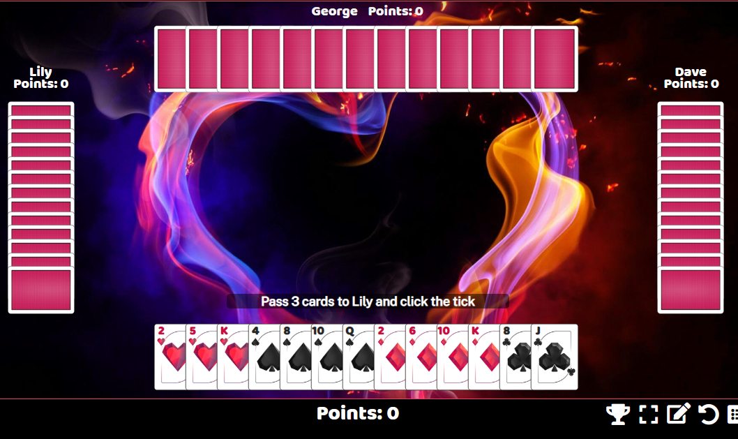 Play Hearts Card Game at Top Web Games