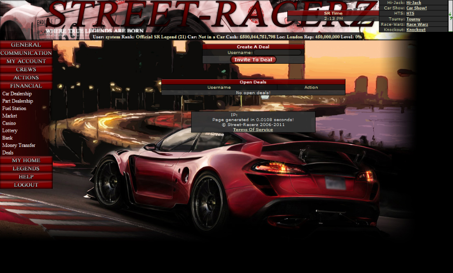 Street-Racerz at Top Web Games