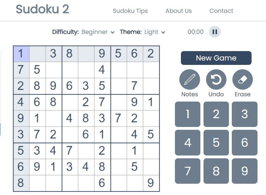 Sudoku 2 at Top Web Games